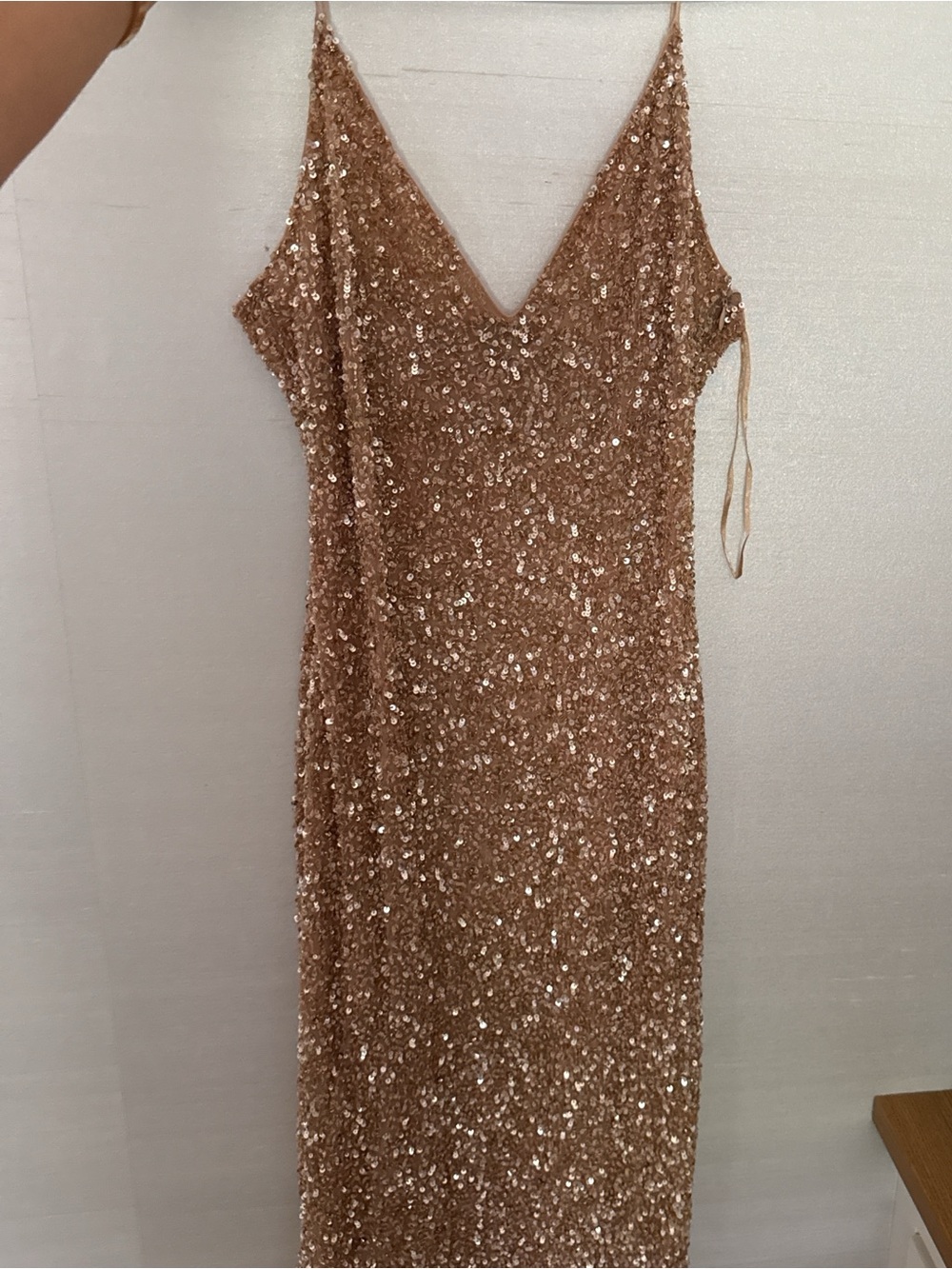 Retrofete Sequin Dress in Bronze